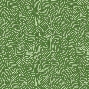 Forest Green Tuna Texture Leaf Pattern for Nature-Inspired Home Decor and Apparel
