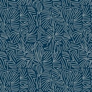 Indigo Tuna Texture Pattern on Navy Blue capturing the Essence of Sushi for Elegant Decor and Apparel