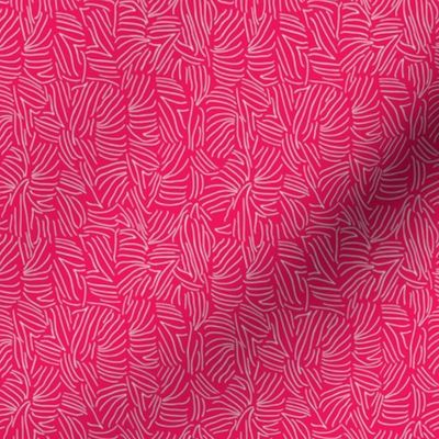 Magenta Maki Magic | Bold Tuna Texture Leaf Pattern for Striking Home Accents and Fashion Statements
