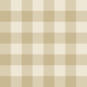 Gingham Check | Gold Tan | Farmhouse and Cottage