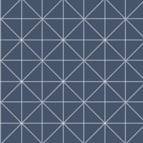 blue diamond geometric plaid
