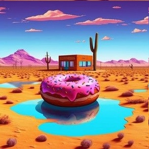 Desert Doughnut - Pop Art