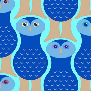 Blue, Birds of Prey! (Light blue background)