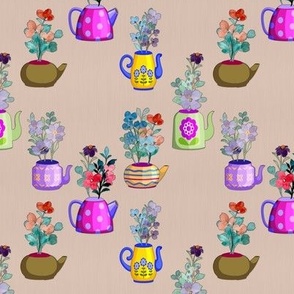 Teapot Florals, Option 1