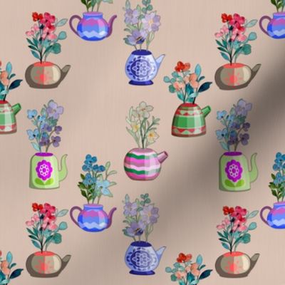 Teapot Florals, Option 2
