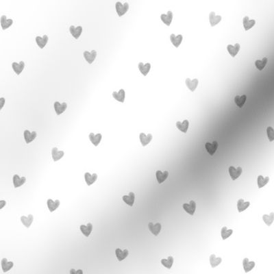 Grey Hearts / Watercolour