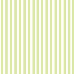 Spring Fresh Pastel Mint and Green and White Stripes M