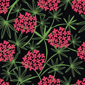 Pink and Green Floral
