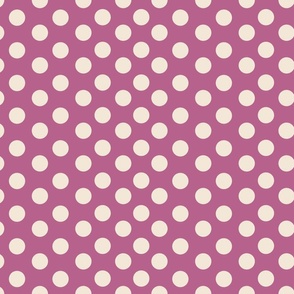 Polka dot purple and white