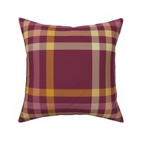 Blanket Plaid | Raspberry, Pink, Green, Yellow | Cottage Charm