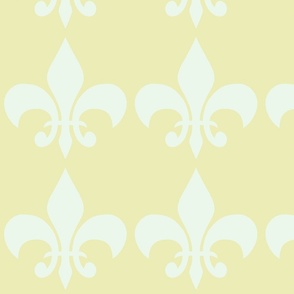 fleur-de-lis_ yellow mint