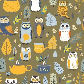 Owls tea party