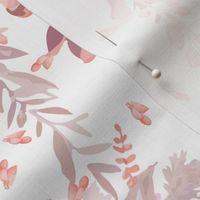 Delicate Wisteria Waltz | Blush pink wisteria with light plum leaves