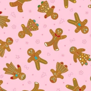 Gingerbread People Community - 15x15 - Great holiday pattern for kid's apparel and home decor!!!