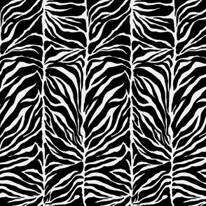 Zebra Print Stripes / Flowy Zebra Print