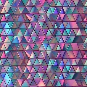 Iridescent Geodesic Triangles