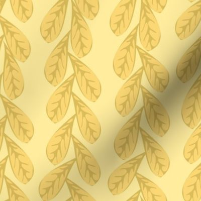 simple yellow leafy stripes by rysunki_malunki