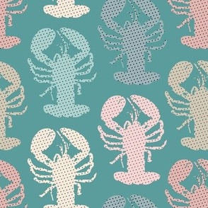 Lobsters party Pastel tones outdoor love