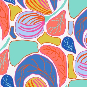 Pastel colors Fun abstract colorful scandi shapes