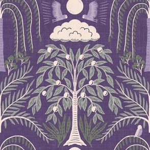 Medium - orchard owl - lavender 