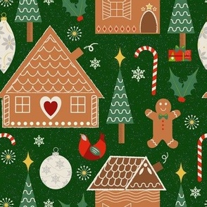 Gingerbread House / dark green