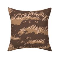 Rustling Savannah | Rustic brown meadows & warm light brown grass