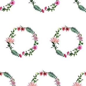 Floral Polka Dot No.2 Pink - Medium Version