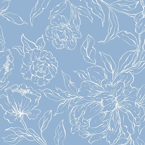 BLUE ON WHITE_ PEONY_WIDER REPEAT