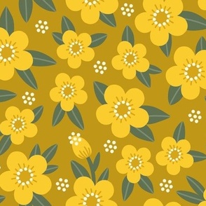 Buttercups in ochre