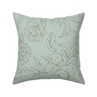 MINT AND OLIVE_PEONY_WIDER REPEAT