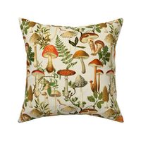 MUSHROOM FOREST - MEDIUM SCALE VINTAGE WARM CREAM