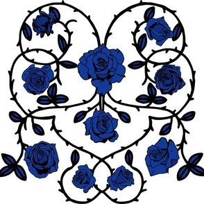 Thinly Veiled True Blue Roses