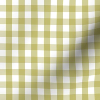 1/2” Gingham Check (leafy green) included in Playful Pals collection