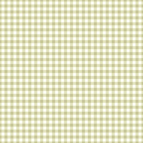  French Country Meadow Gingham - summer sage green - XXS extra small tiny - moss grass kiwi cottagecore cabincore white buffalo check plaid