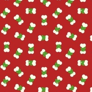 Dog Bones for Christmas on a Red Background