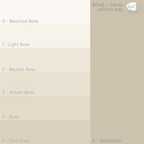 Bone / Sand Color Map: Bone Palette Map Dept. 6 Design