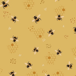 Bumblebee - Save the bees honeycomb in honey L
