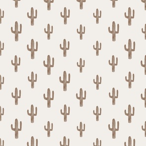 Boho desert - brown Saguaro M