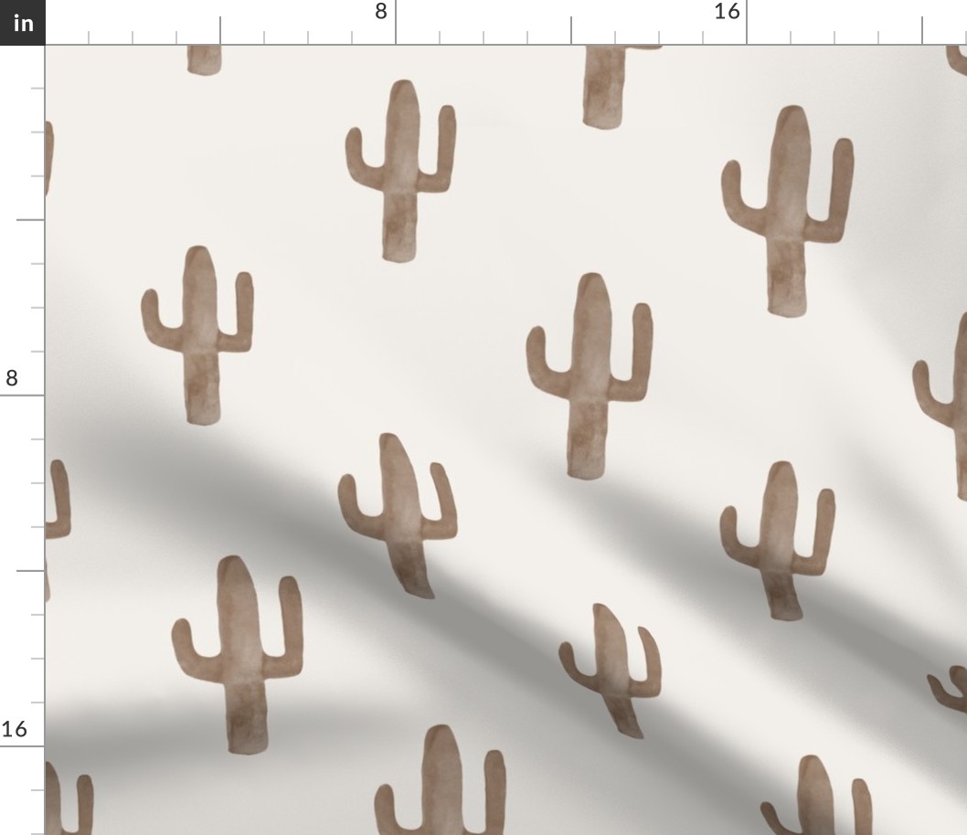 Boho desert - brown Saguaro L