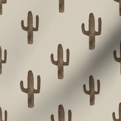 Boho desert - brown Saguaro dark M