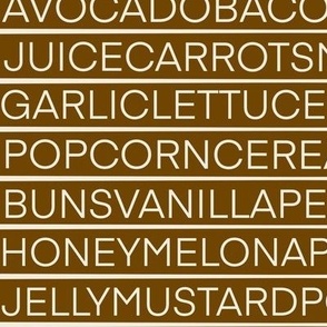 Grocery Shopping List // Ivory on Caramel 