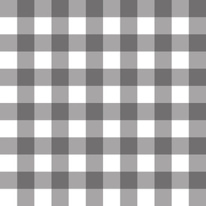 Gingham black and white, large scale