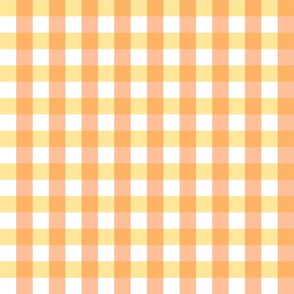 Gingham Orange and Yellow smaller scale