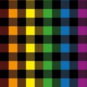 Rainbow Check Black-01