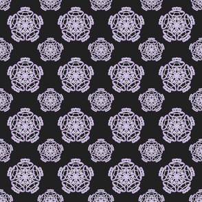 Mandala vibe - lilac and grey