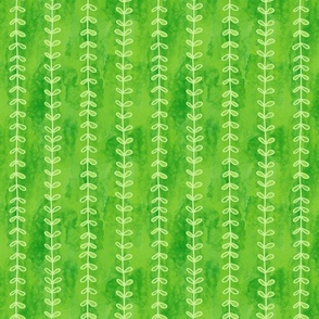 Seaweed Stripes – MEDIUM – Dark Green Watercolour 