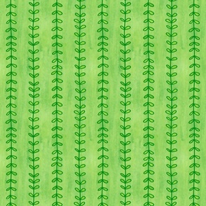 Seaweed Stripes – MEDIUM – Light Green Watercolour 