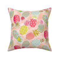 tossed pineapples // large // rose