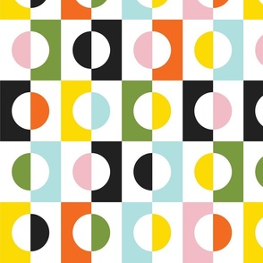 Optical Illusion Geometrics - Multicolor