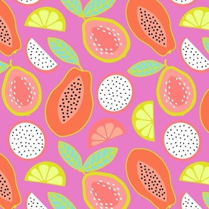 Summer Fruit in Fuschia Pink